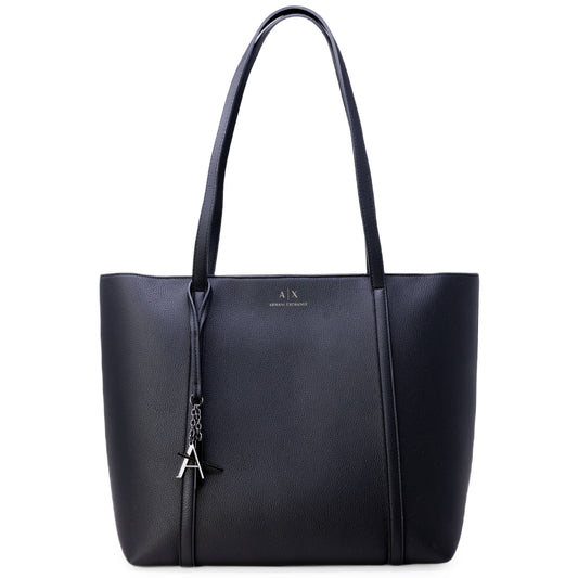 Armani Exchange Elegant Black Tote Bag