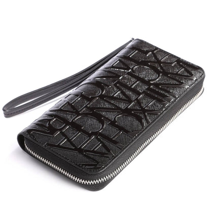 Armani Exchange Embossed Logo Zip-Around Wallet