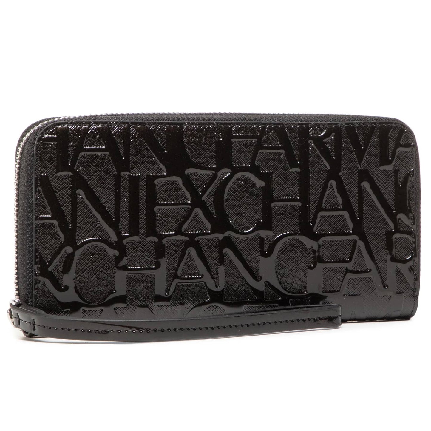 Armani Exchange Embossed Logo Zip-Around Wallet