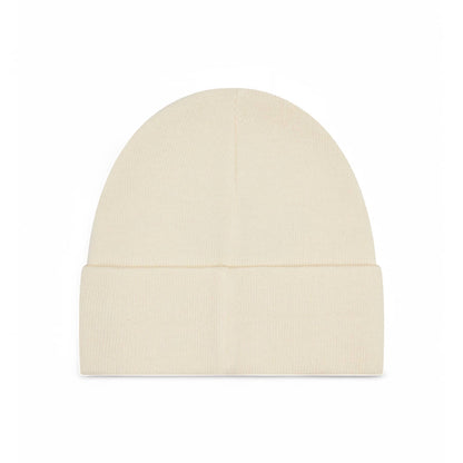 Calvin Klein Embroidered Logo Beanie Cream