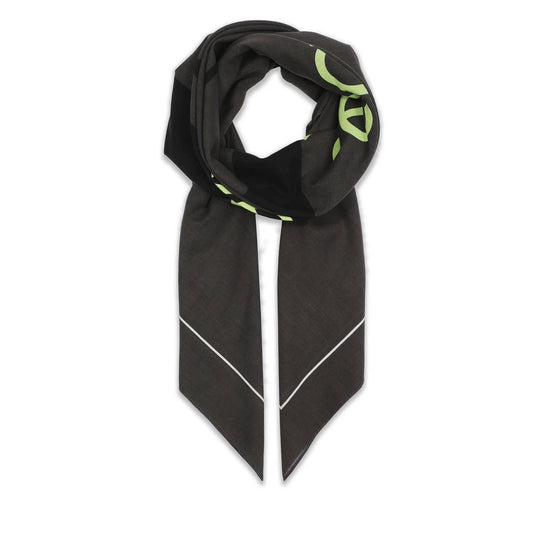 Calvin Klein Jeans Graphic Print Scarf in Black