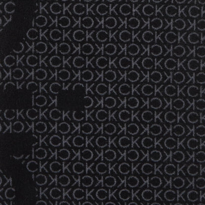 Calvin Klein Black Monogram Scarf