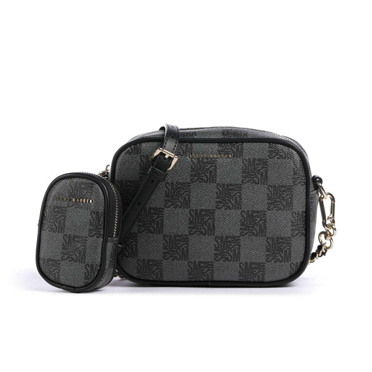 Steve Madden BLEIA Crossbody Bag in Checkered with Mini Pouch