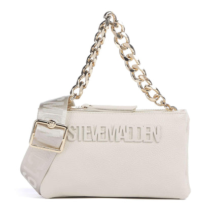 Steve Madden BNICCO Crossbody Bag in Light Beige with Dual Strap Design