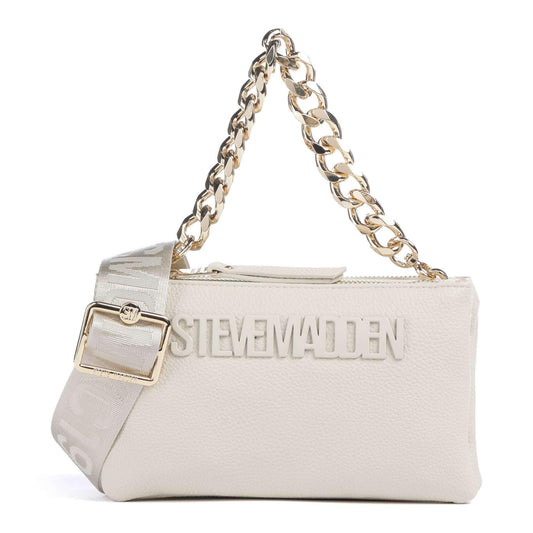 Steve Madden BNICCO Crossbody Bag in Light Beige with Dual Strap Design