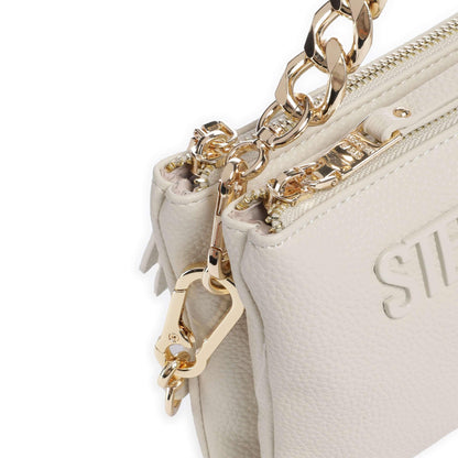 Steve Madden BNICCO Crossbody Bag in Light Beige with Dual Strap Design