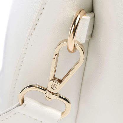 Valentino Bags Bigs Crossbody Bag in White with Logo Strap