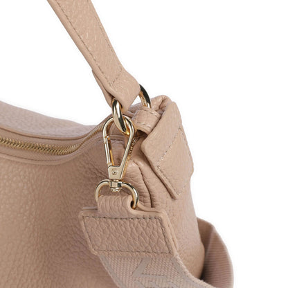Valentino Bags Blossom Re Shoulder Bag in Beige with Logo Strap