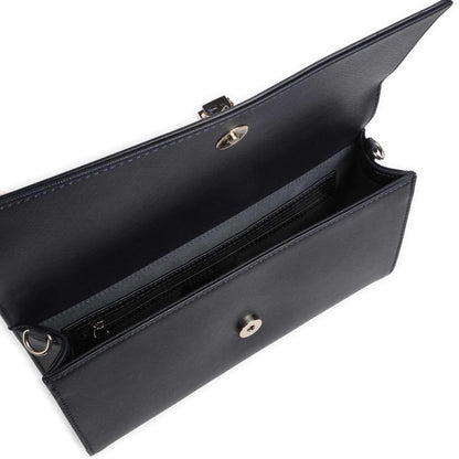 Valentino Bags Divina SA Crossbody Bag in Navy Featuring Gold Chain