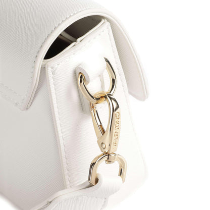 Valentino Bags Zero Re Crossbody Bag in White with Branded Strap